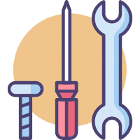 icon with different tools representing why roof maintenance matters