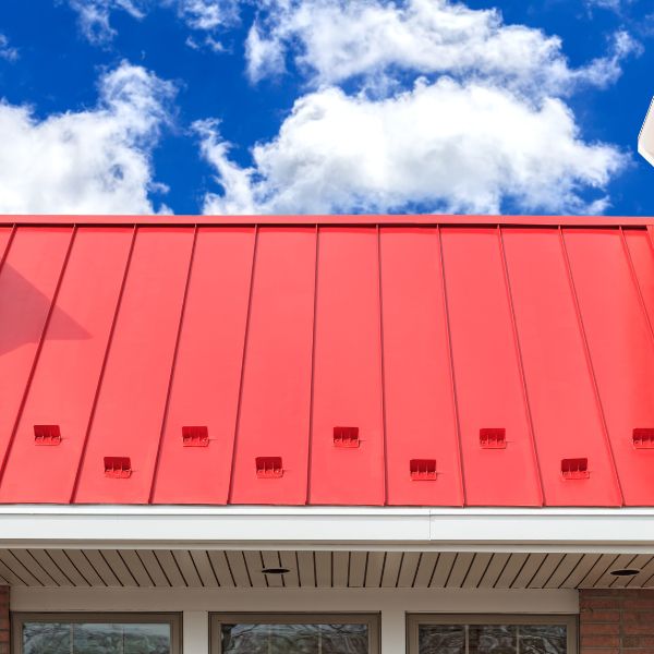 metal roofing Red